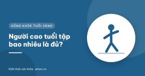 Minh họa người cao tuổi đi bộ, tập dây kháng lực và tập thăng bằng cạnh ghế